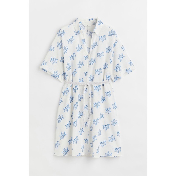 *NWT* H&M Tie Belt Shirt Dress - Picture 3 of 7